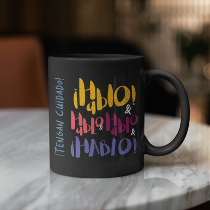 Taza ¡Hablo y hablo y hablo!