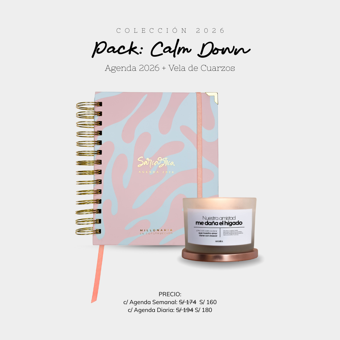 Pack: Calm Down Agenda + Vela Premium de Cuarzos