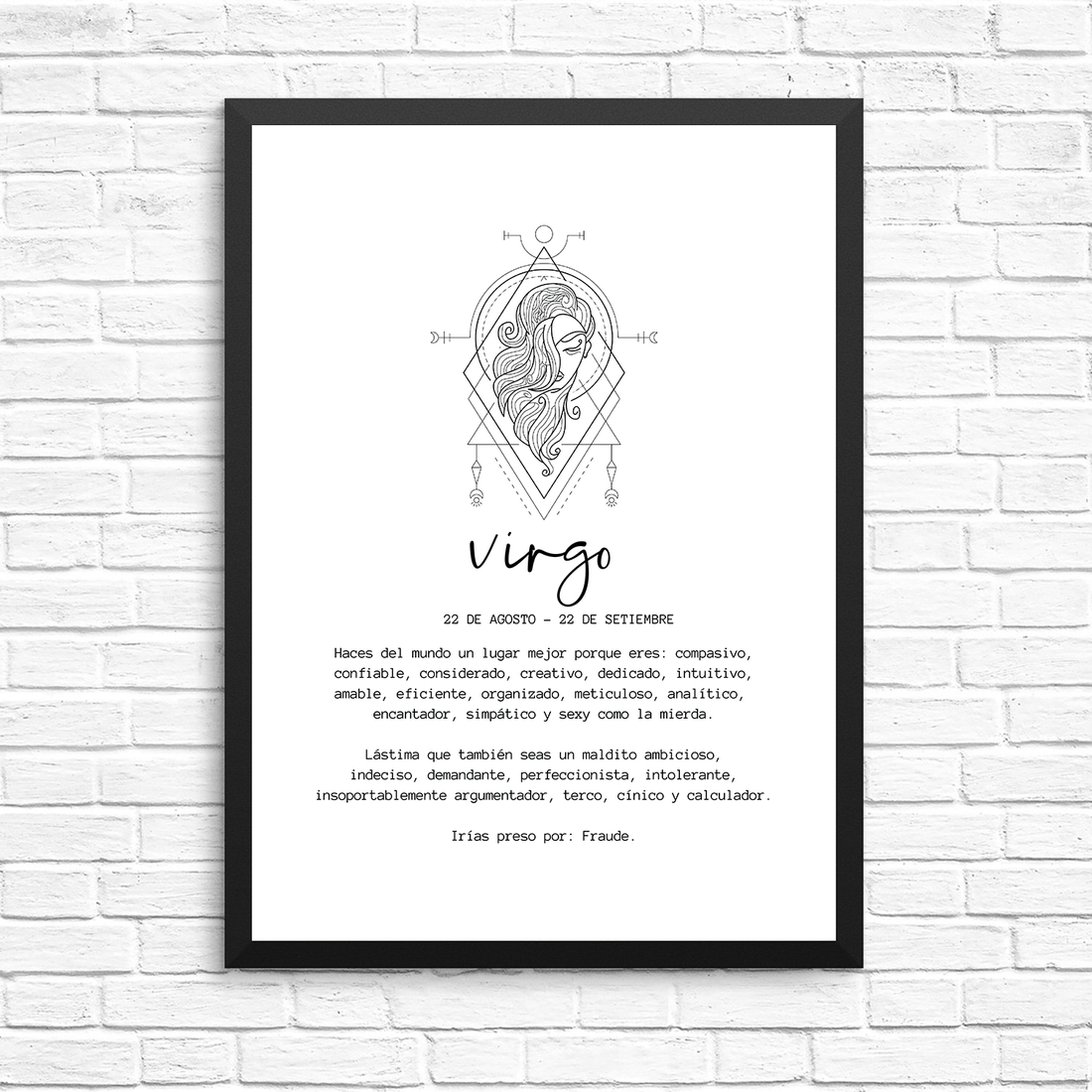 Cuadro Virgo Hombre