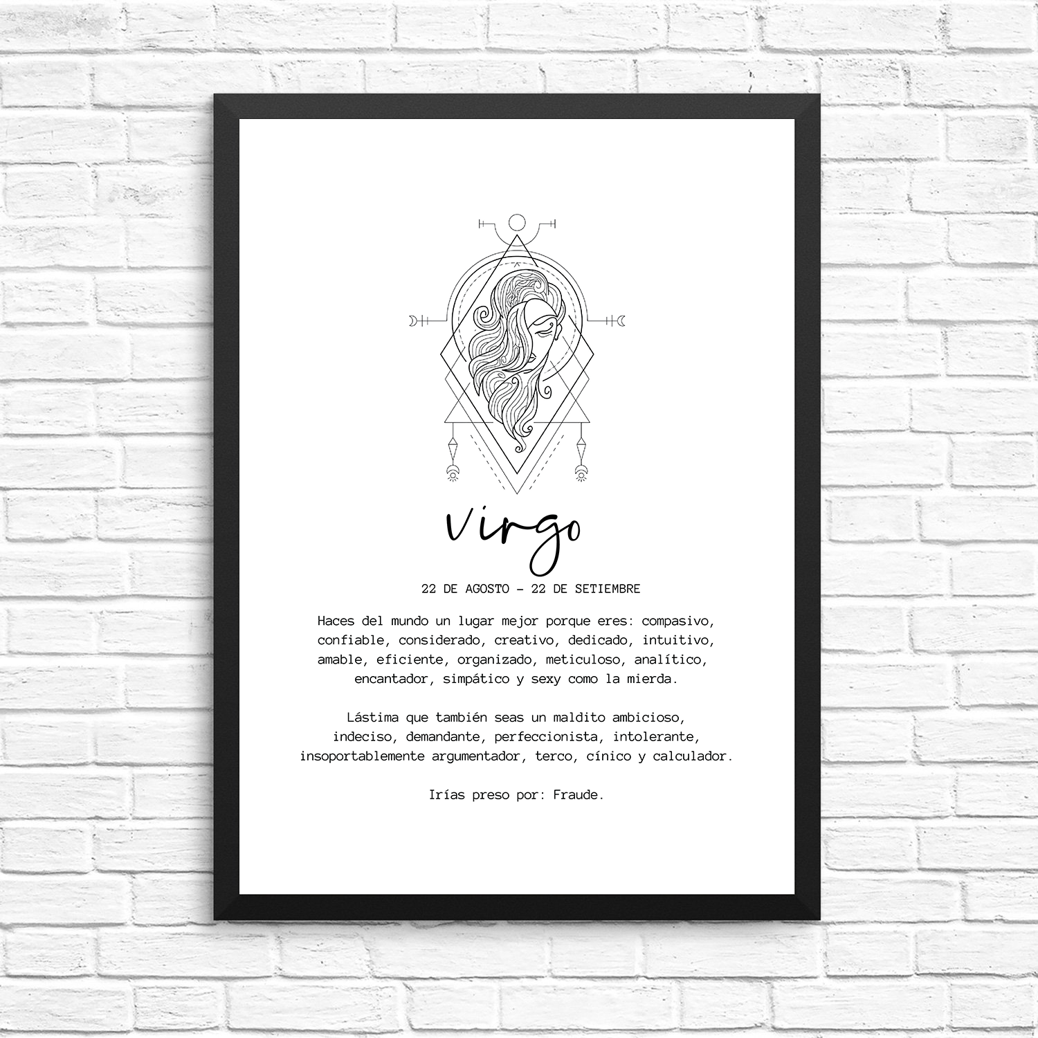 Cuadro Virgo Hombre