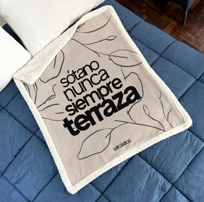 Manta Sótano nunca siempre terraza