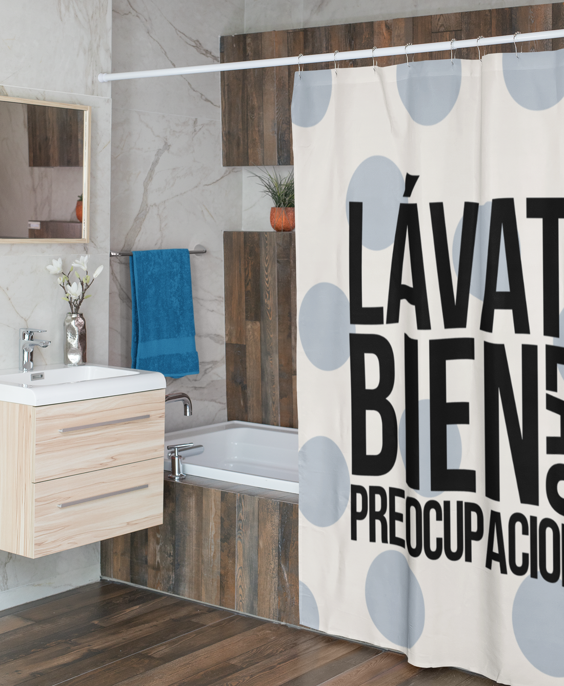 Cortina de Baño: Lávate bien las preocupaciones