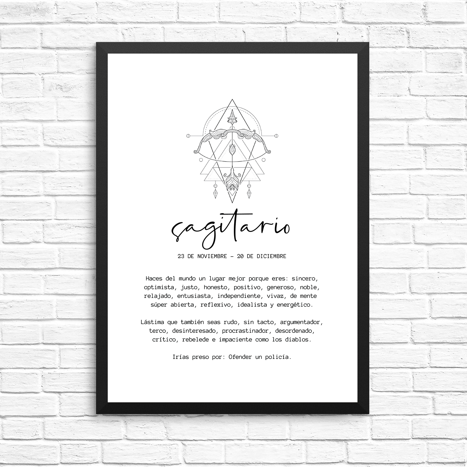 Cuadro Sagitario Hombre