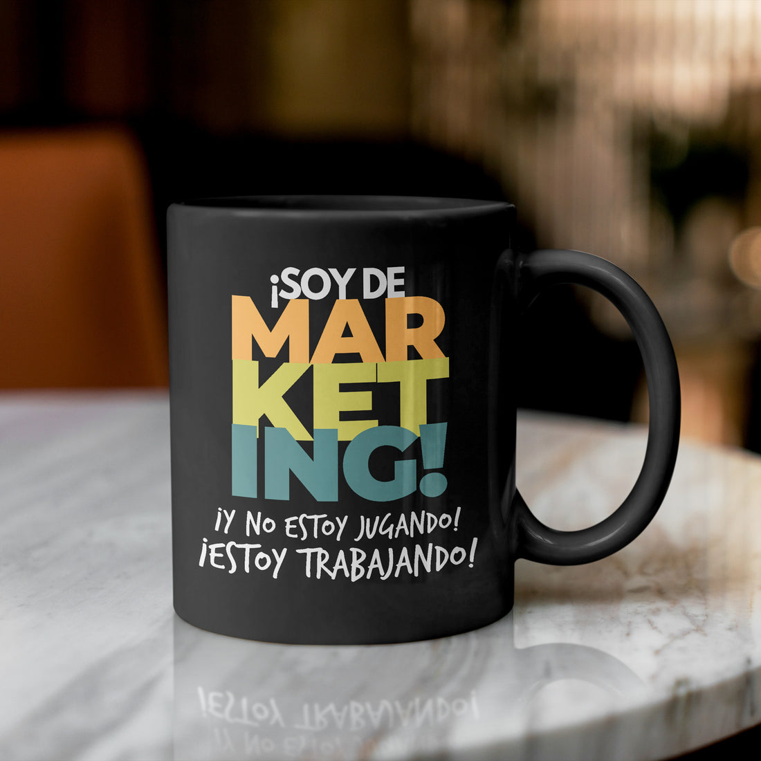 Taza Trabajo ¡Soy de marketing! ¡Y no estoy jugando!