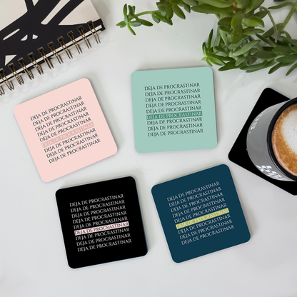 Colección Posavasos Color "Deja de procrastinar"