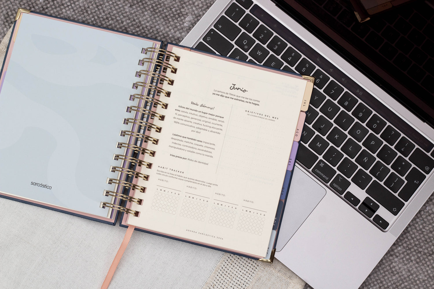 Agenda 2026 SEMANAL Sarcástica - ÍNDIGO