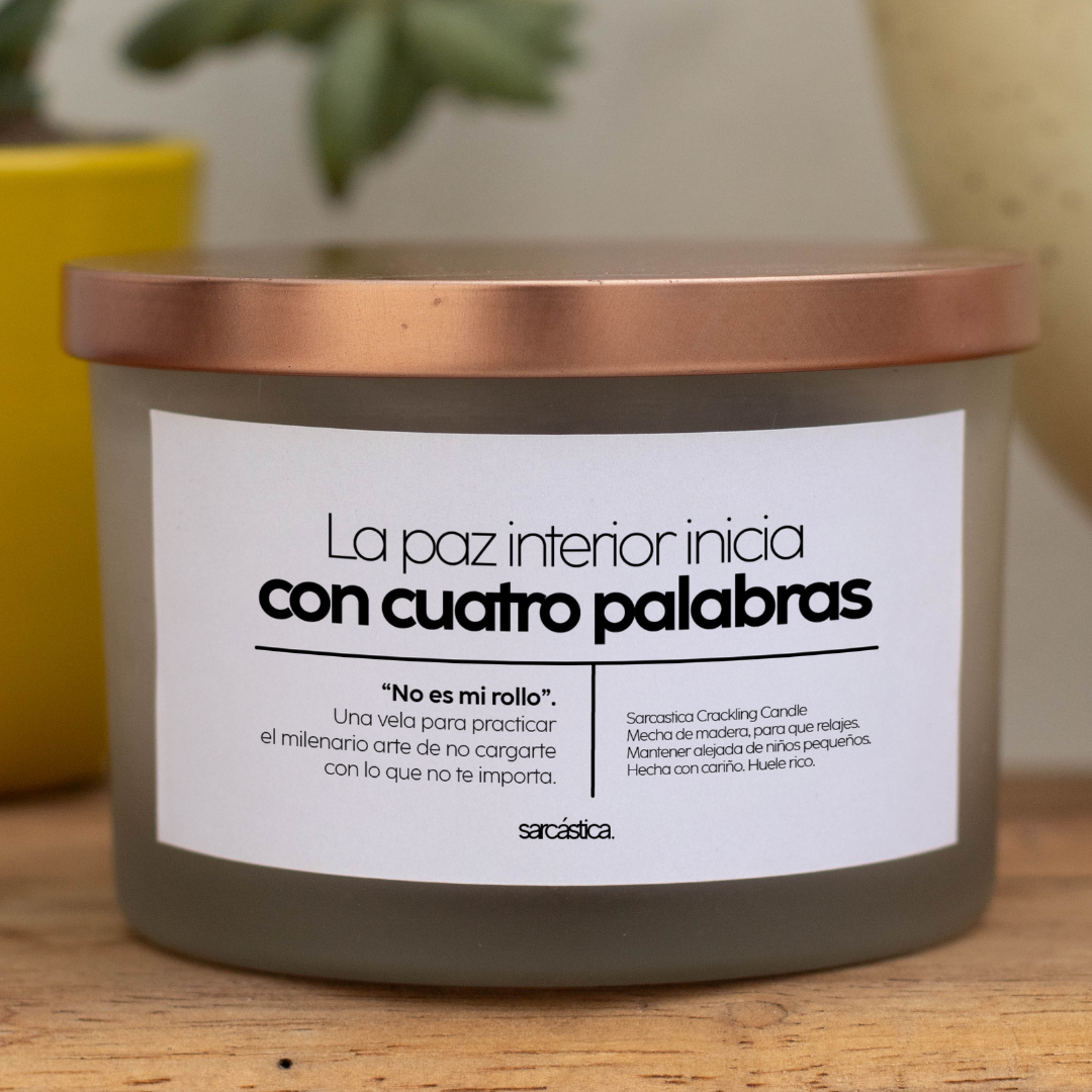 Vela PREMIUM - La paz interior inicia con cuatro palabras