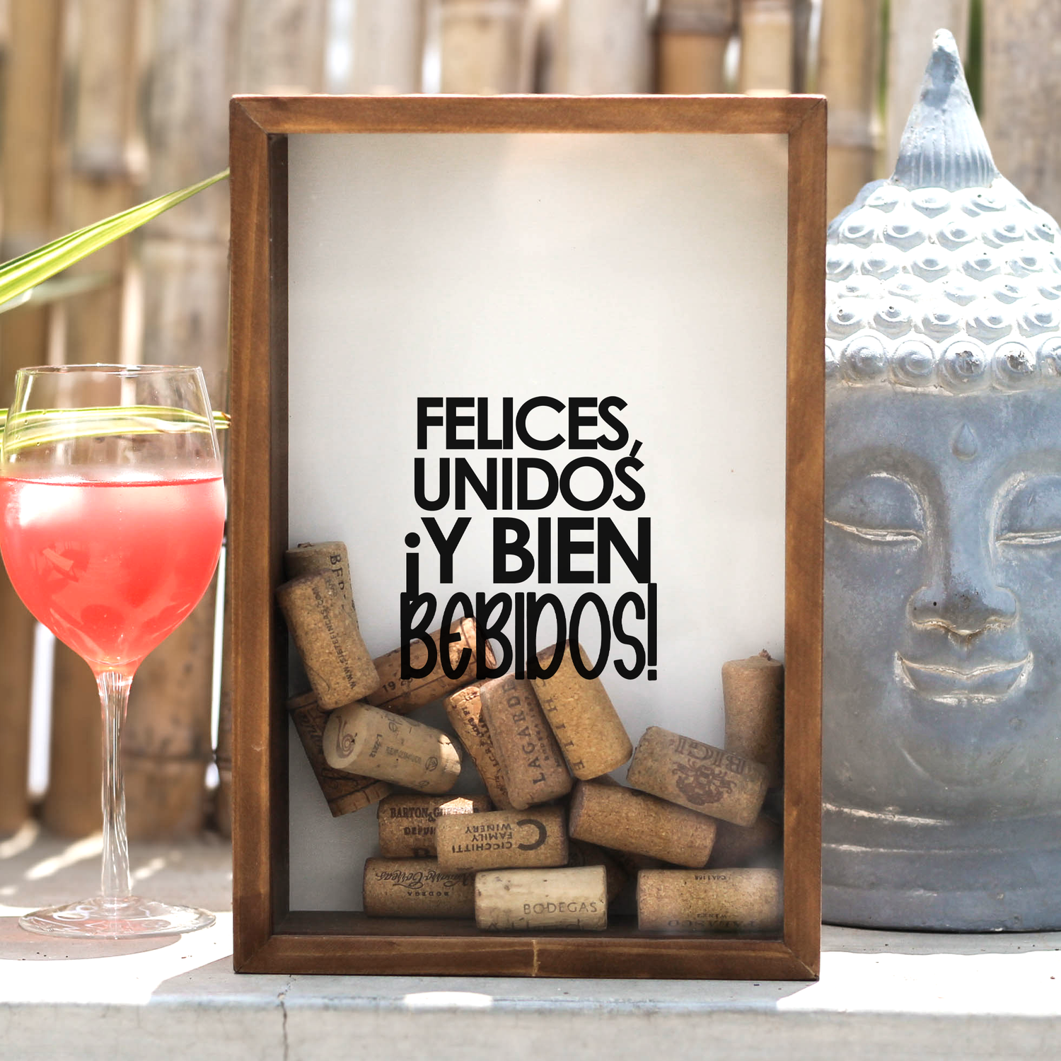 Porta Corchos Felices, unidos y bien bebidos