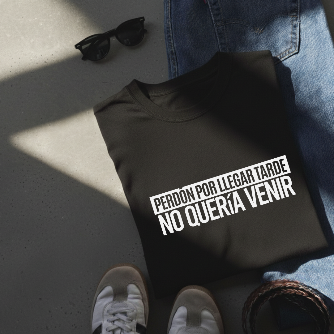 Polo Hombre Perdón por llegar tarde