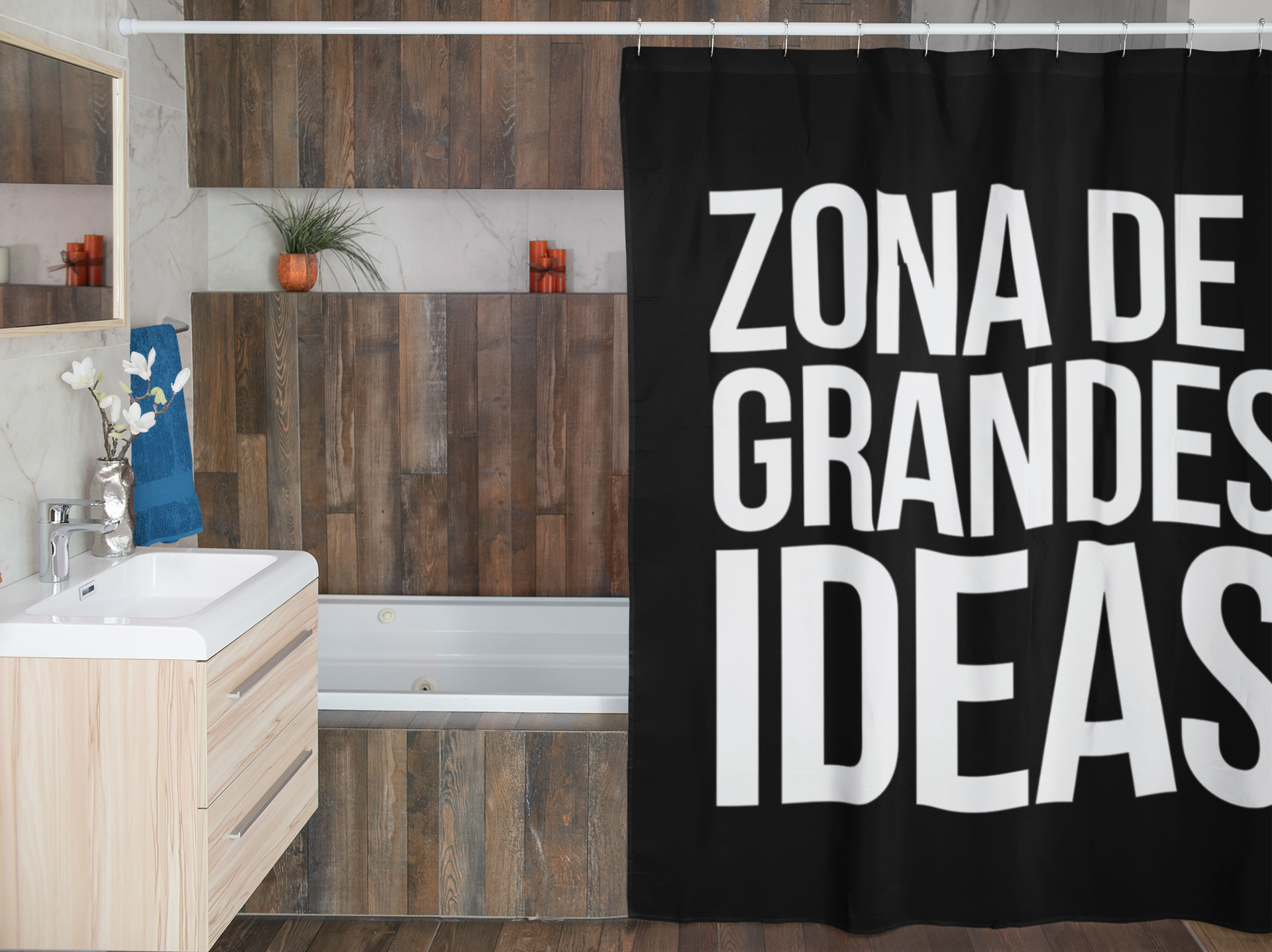 Cortina de Baño: Zona de grandes ideas