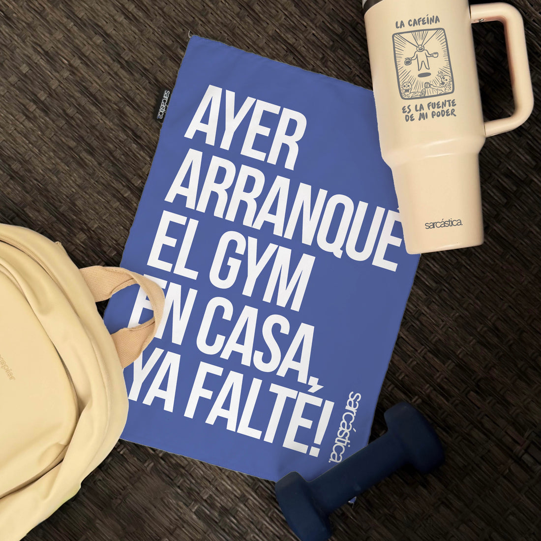 Toallita Deportiva Ayer arranqué el gym en casa. ¡Ya falté!