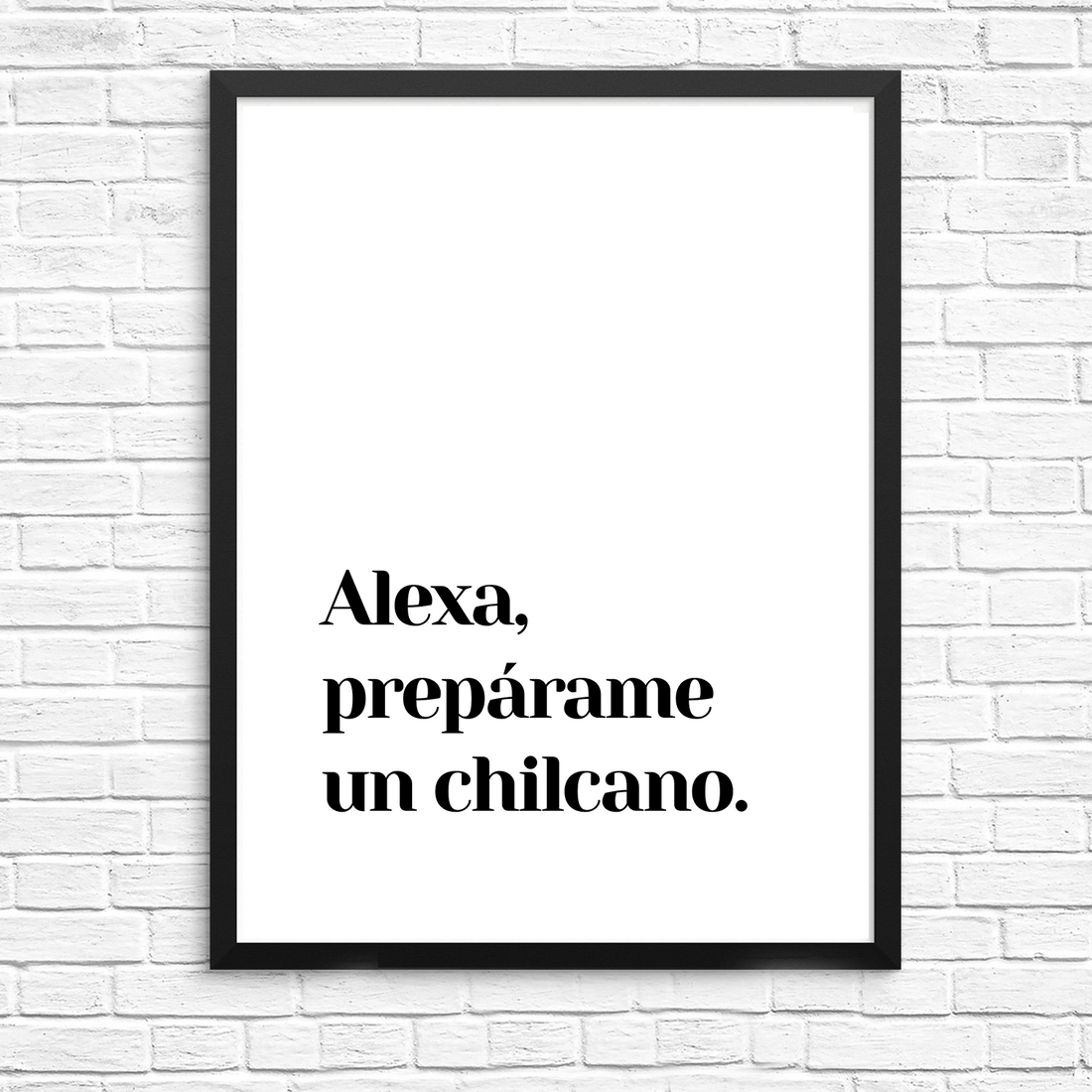 Cuadro Alexa, prepárame un chilcano