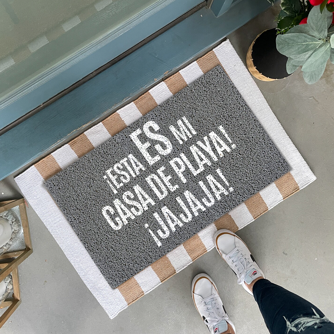 Felpudo Verano ¡Esta ES mi casa de playa! ¡Jajaja!