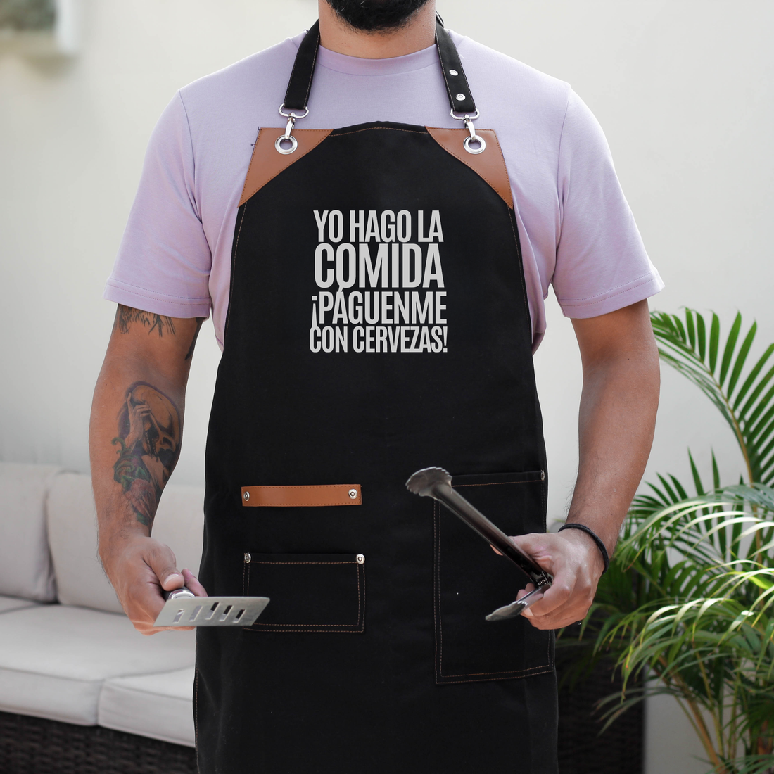 Mandil Yo hago la Comida ¡Páguenme con cervezas!