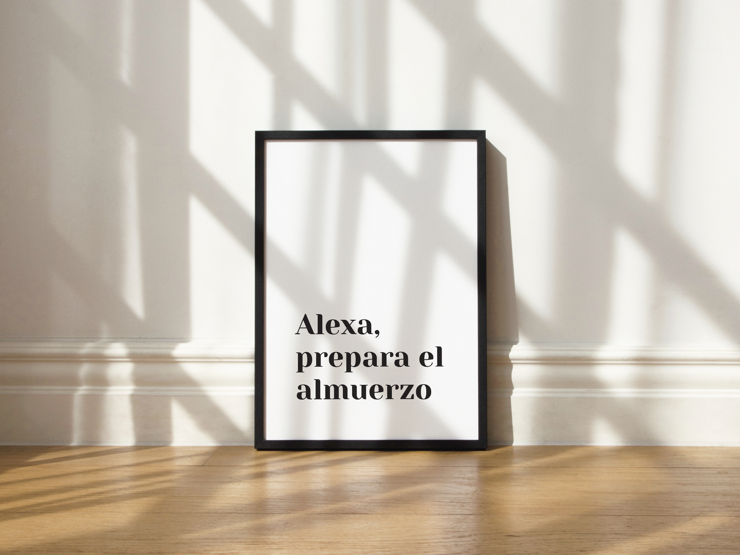 Cuadro Alexa, prepara el almuerzo