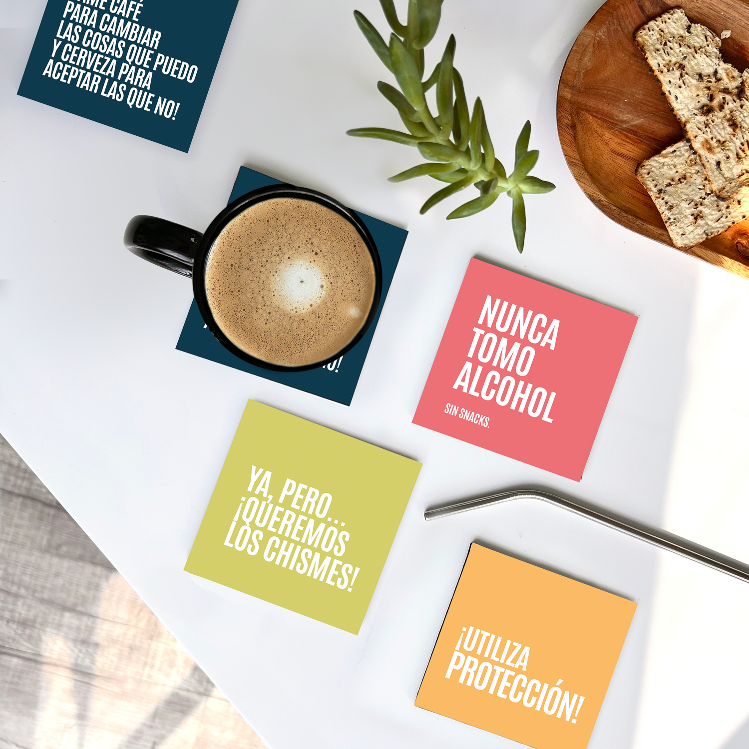 Colección Posavasos Color "Queremos los chismes"