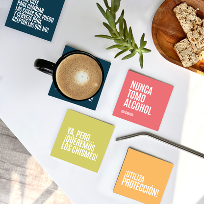 Colección Posavasos Color "Queremos los chismes"