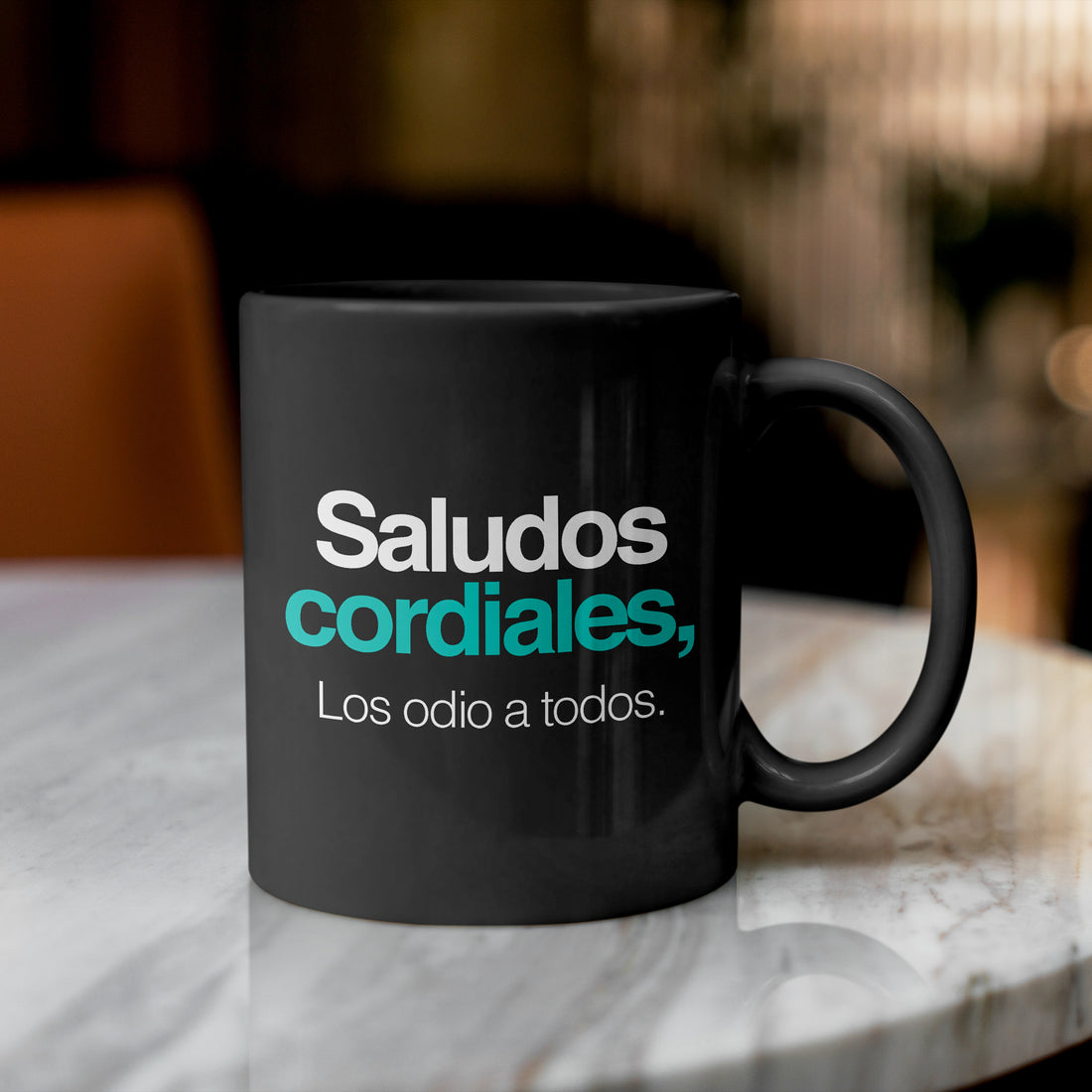 Taza Trabajo Saludos cordiales
