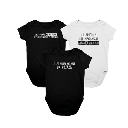 Body de Bebé - Pack X3