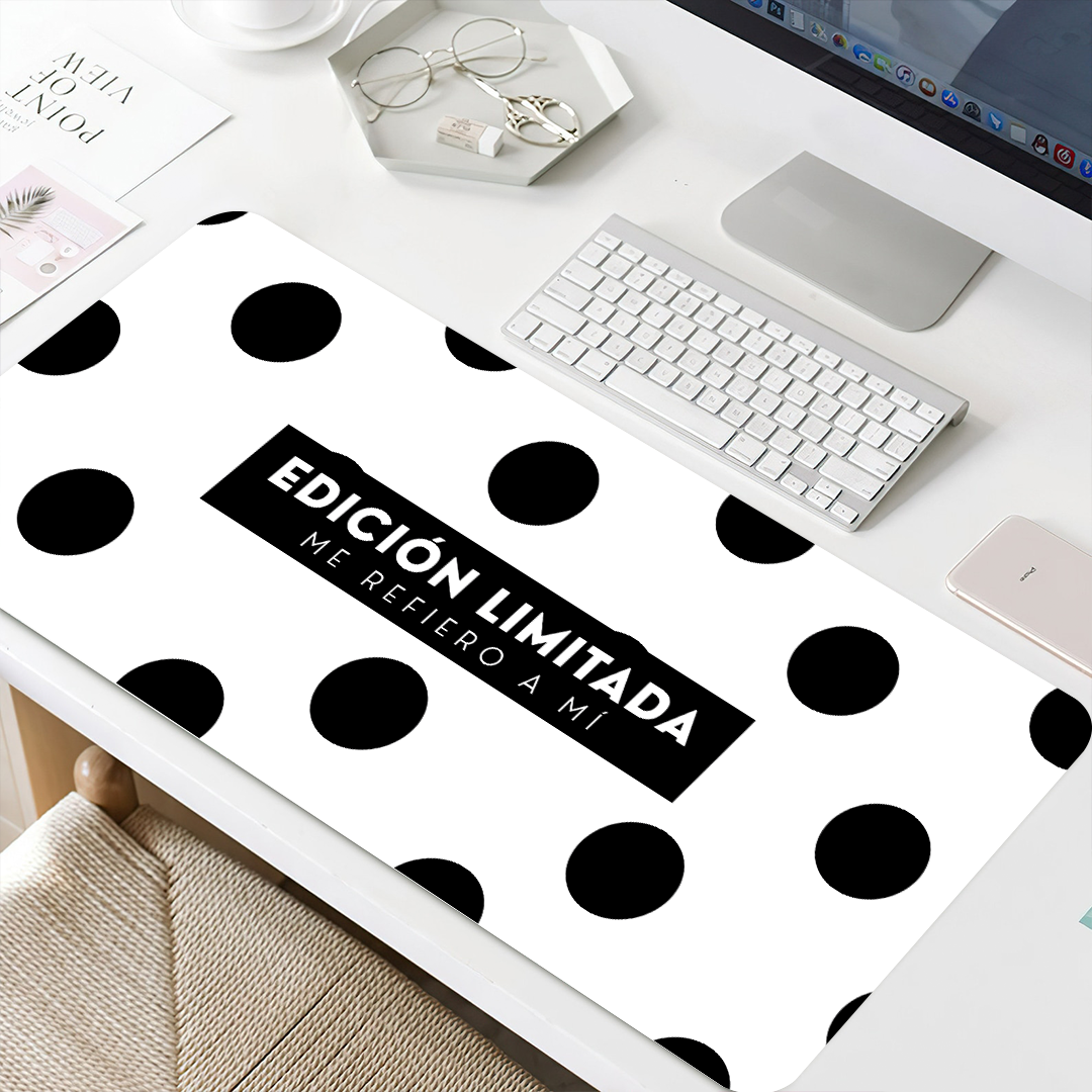 Mousepad ExtraLarge Edición Limitada Polka Black&amp;White
