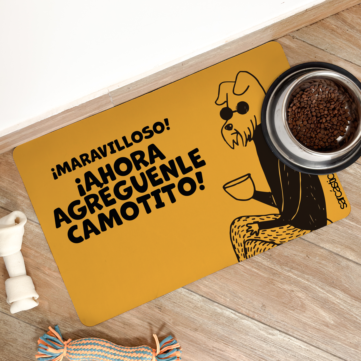 Tapete de Comida Mascotas Agréguenle Camotito
