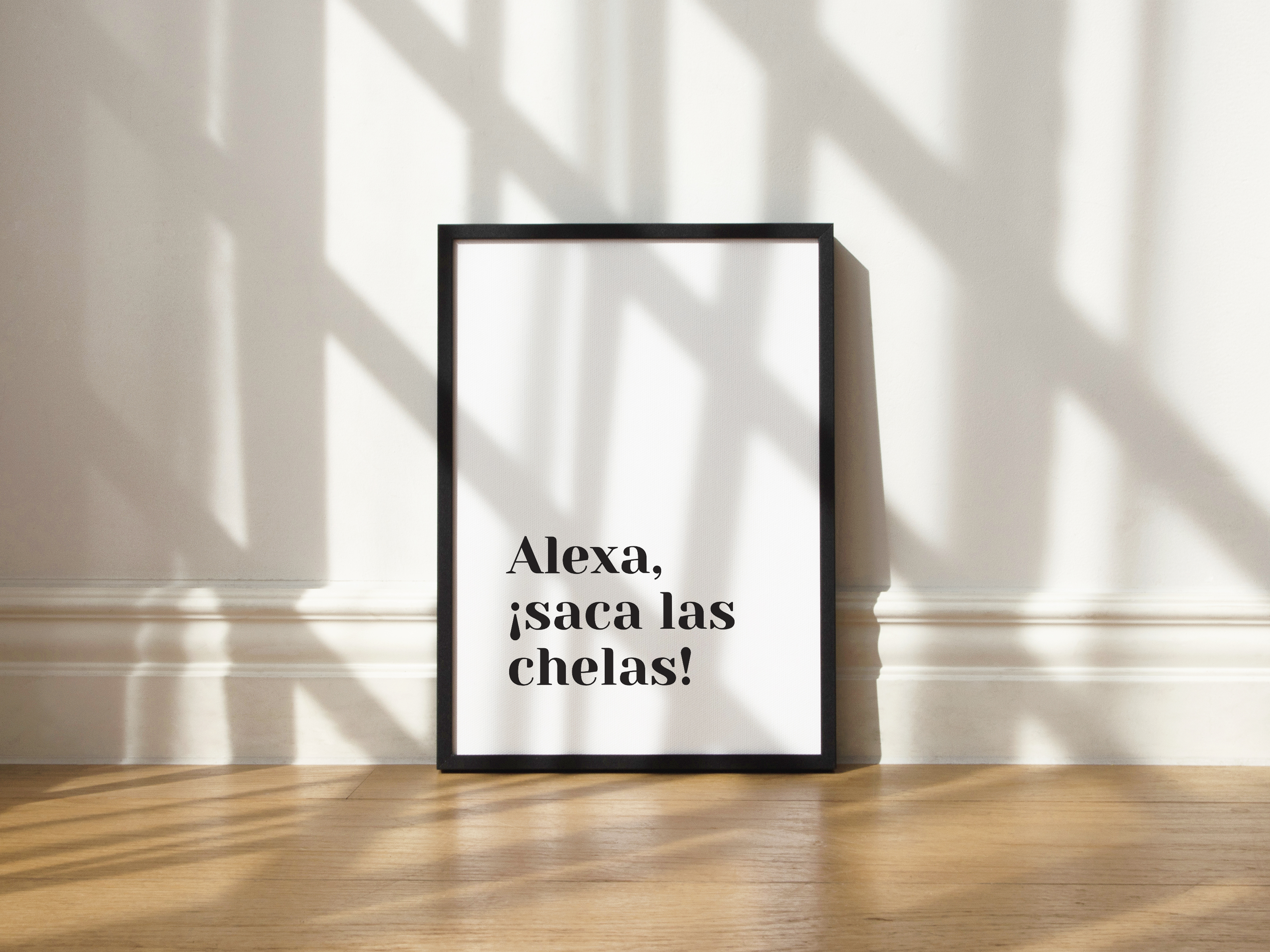 Cuadro Alexa, ¡saca las chelas!