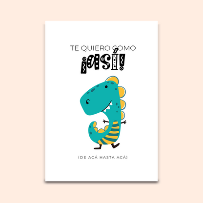 Postal Te quiero como ASÍ