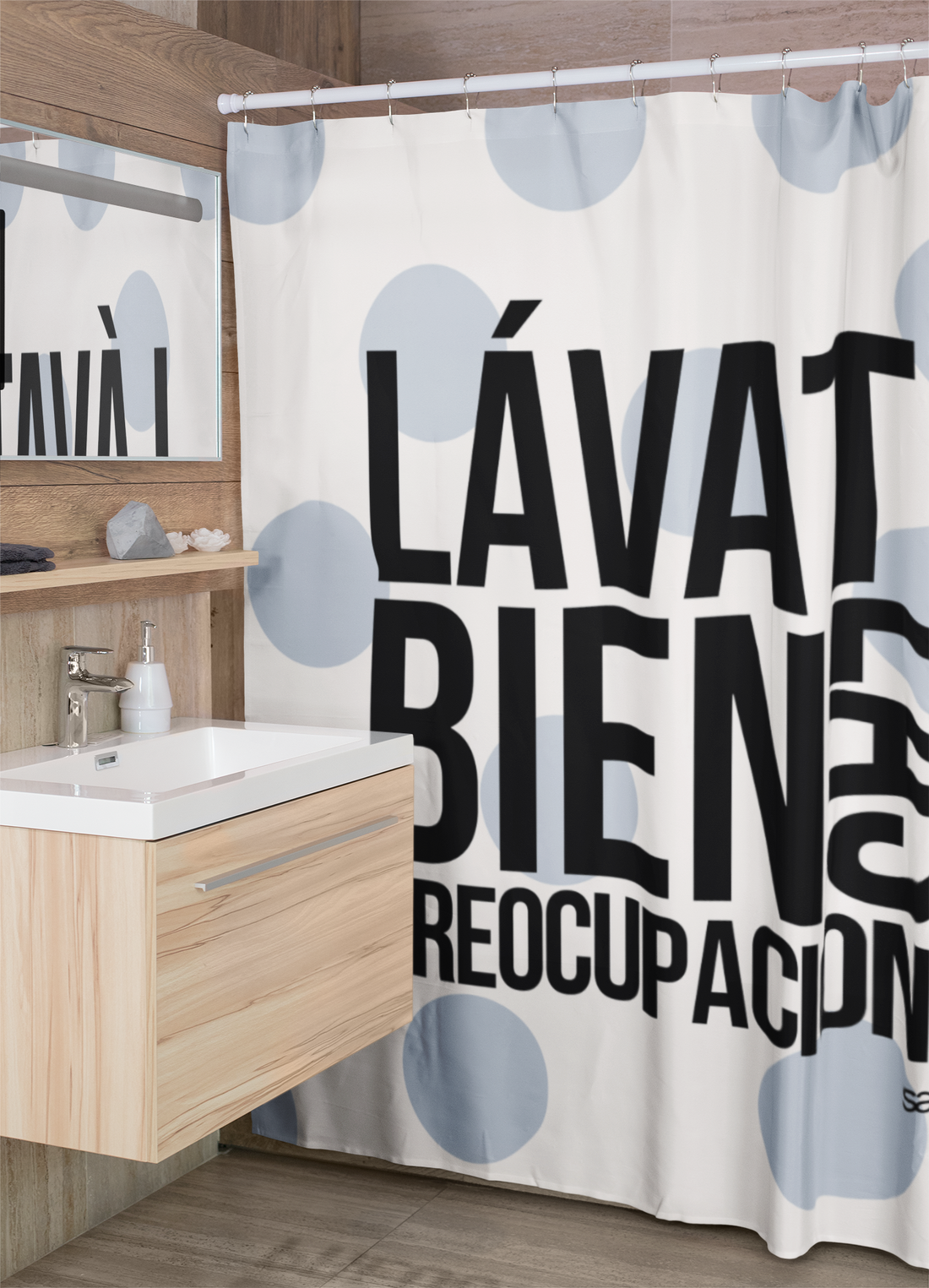 Cortina de Baño: Lávate bien las preocupaciones