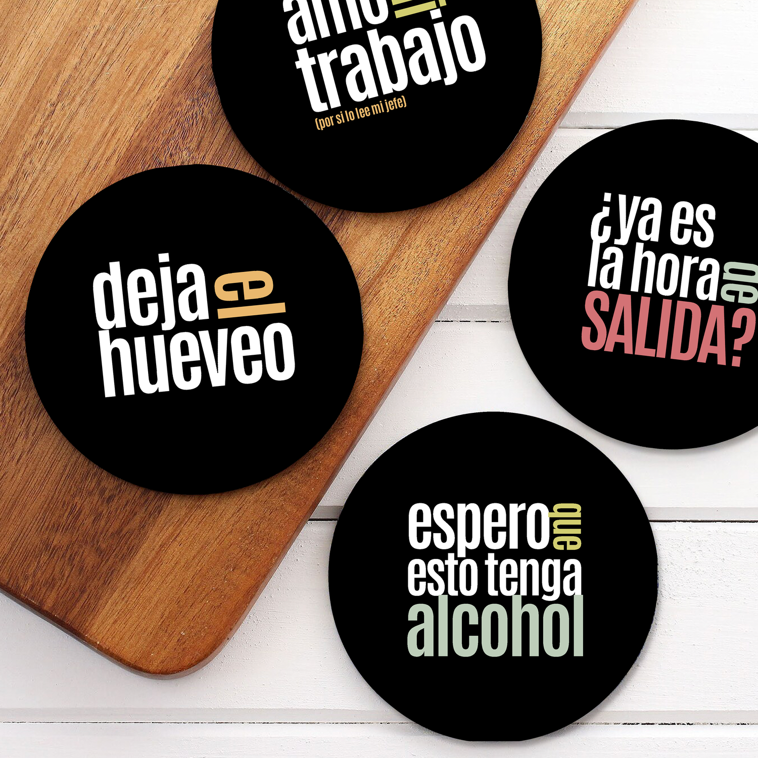 Colección Posavasos Amo mi trabajo