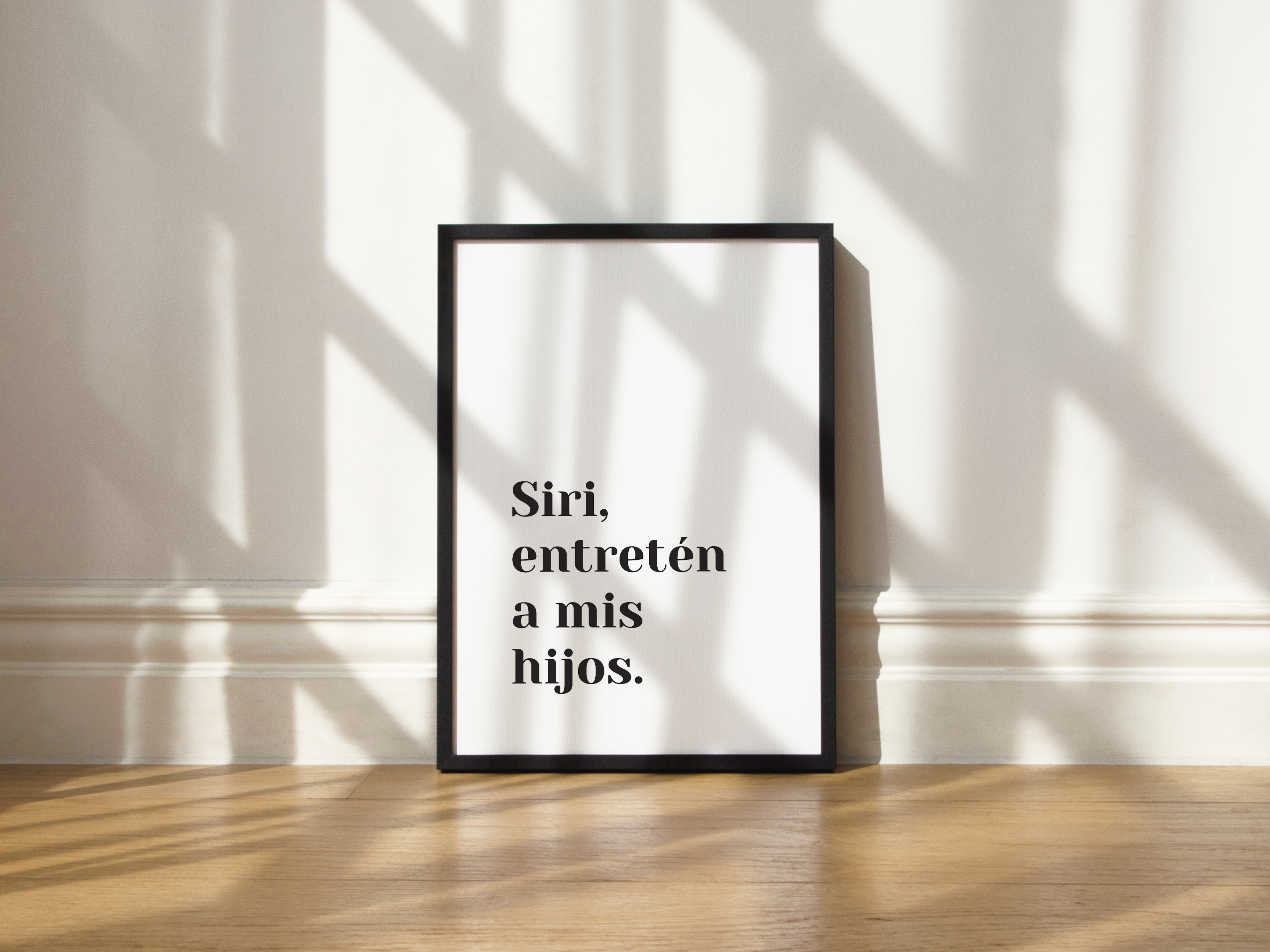 Cuadro Siri, entretén a mis hijos