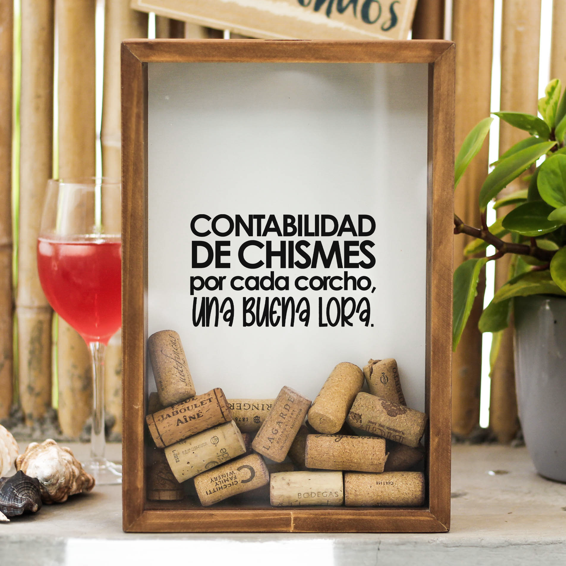 Porta Corchos Contabilidad de Chismes