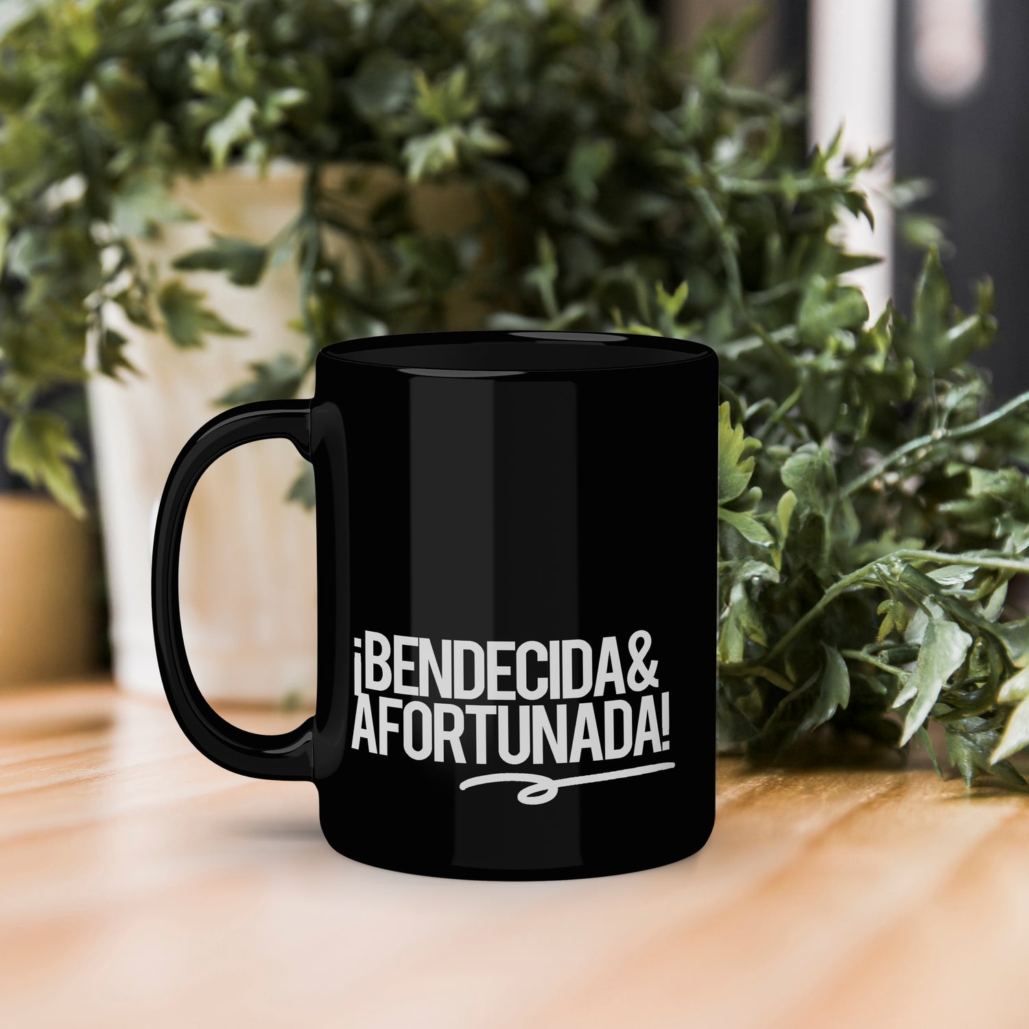 Taza Empoderadora | Taza ¡Bendecida &amp; Afortunada!