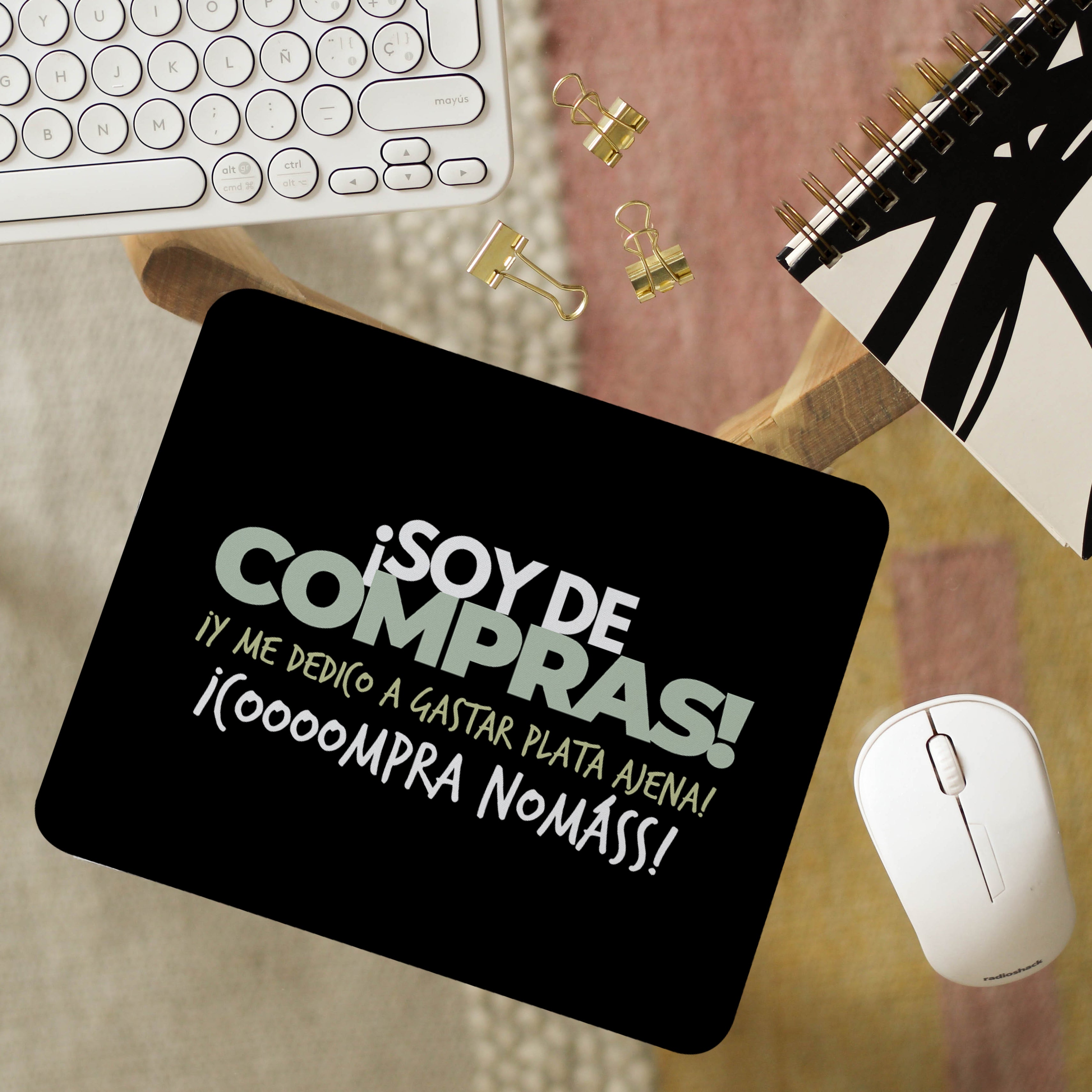 Mousepad Trabajo ¡Soy de compras!