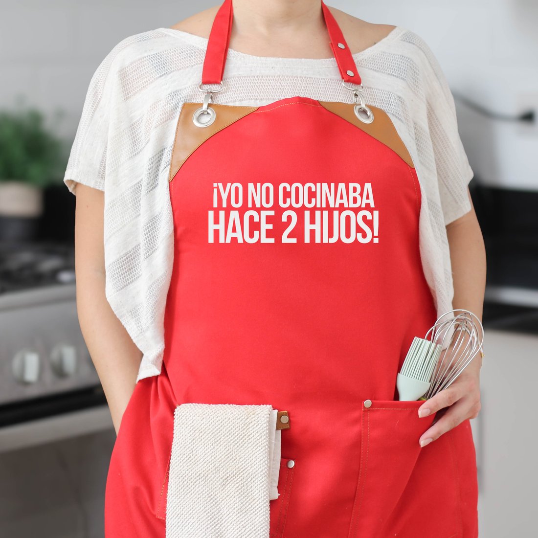 Mandil ¡Yo no cocinaba hace 2 hijos!