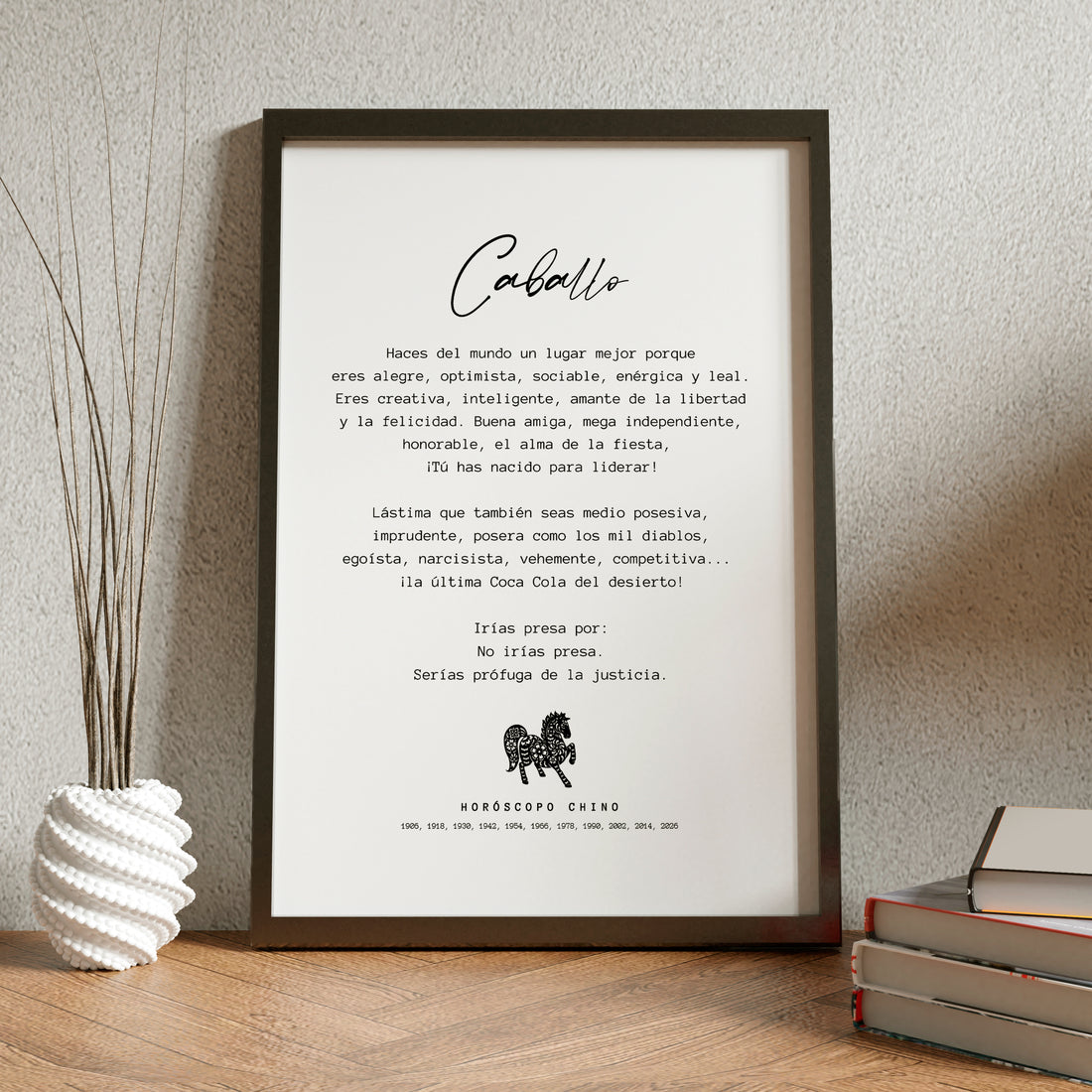 Cuadro CABALLO Horóscopo Chino