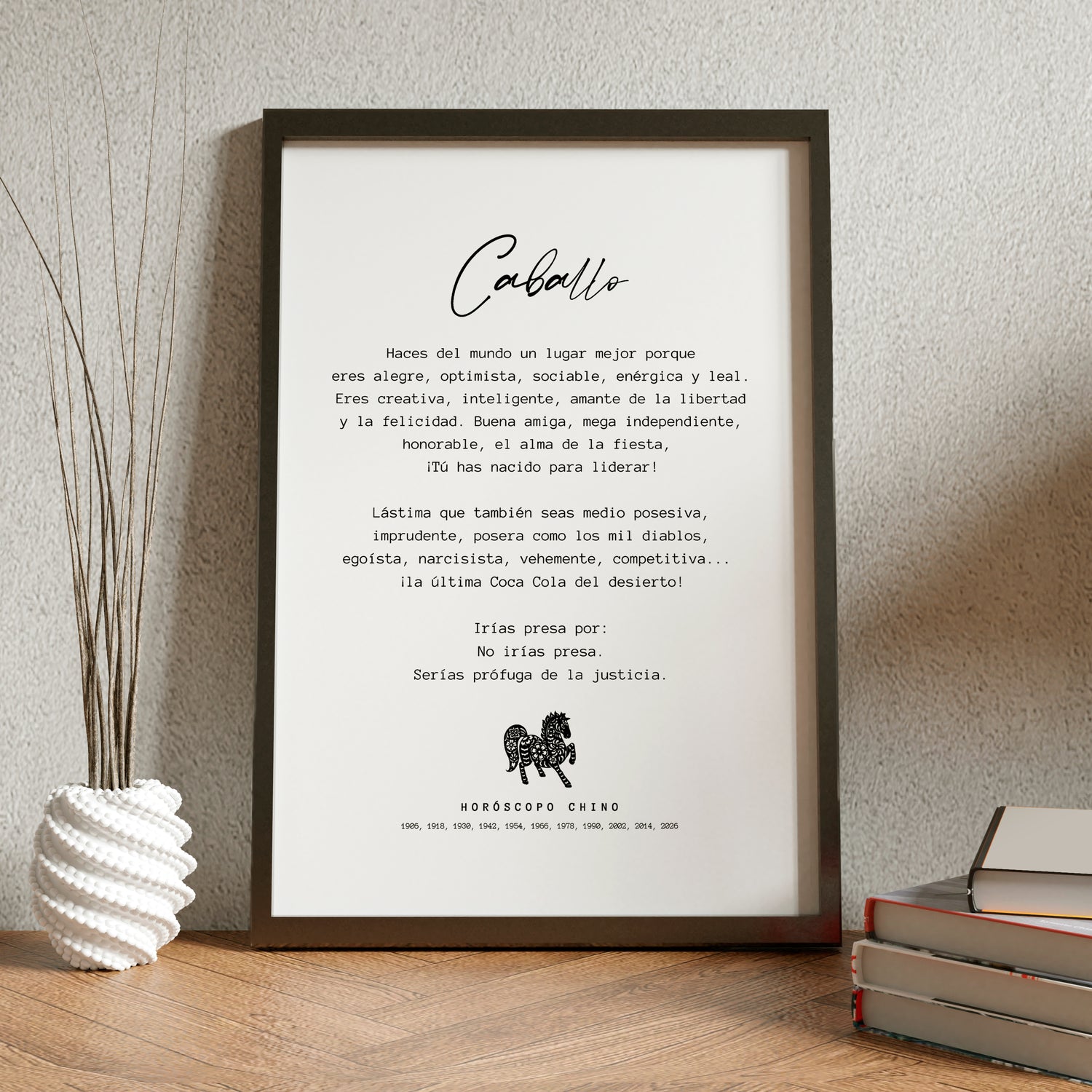 Cuadro CABALLO Horóscopo Chino