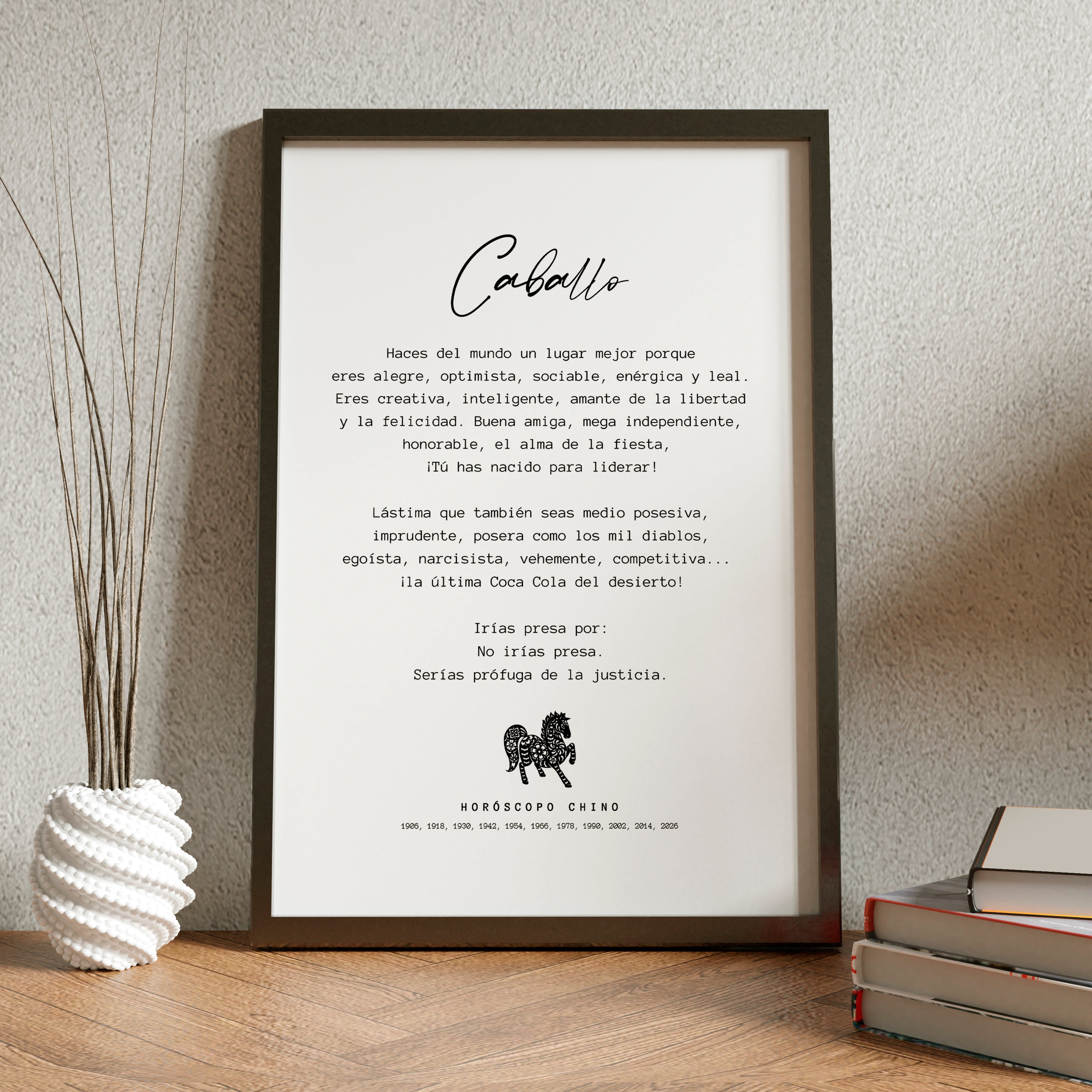 Cuadro CABALLO Horóscopo Chino