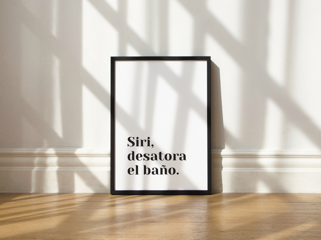 Cuadro Siri, desatora el baño