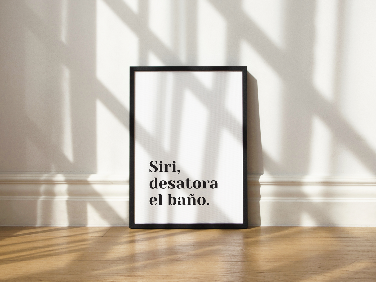 Cuadro Siri, desatora el baño