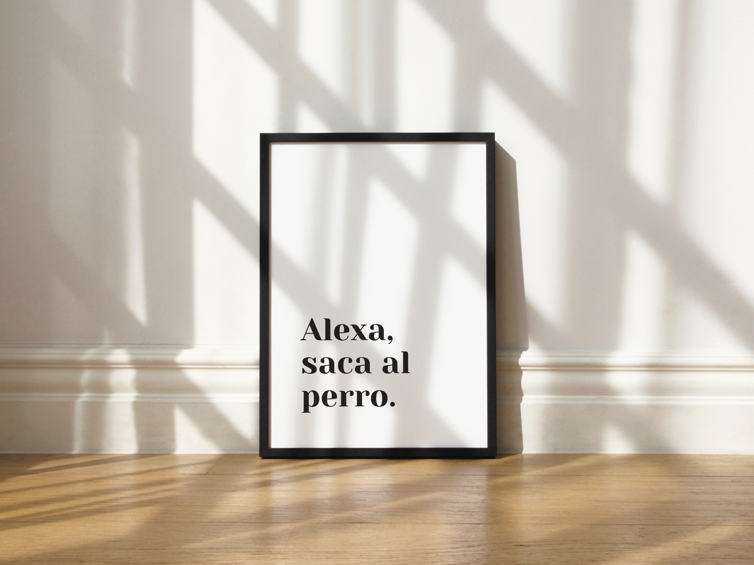 Cuadro Alexa, saca al perro