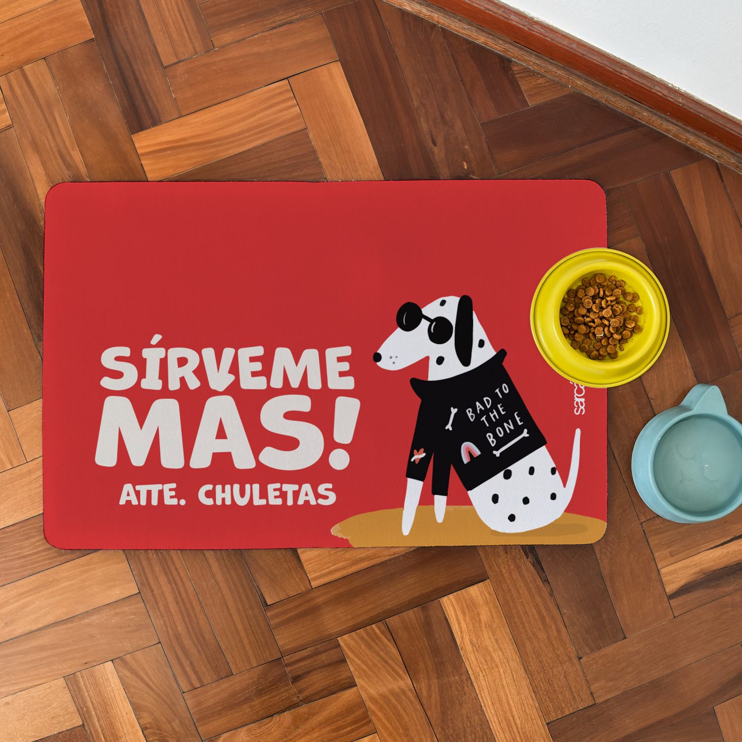 Tapete de Comida Mascotas Sírveme más!