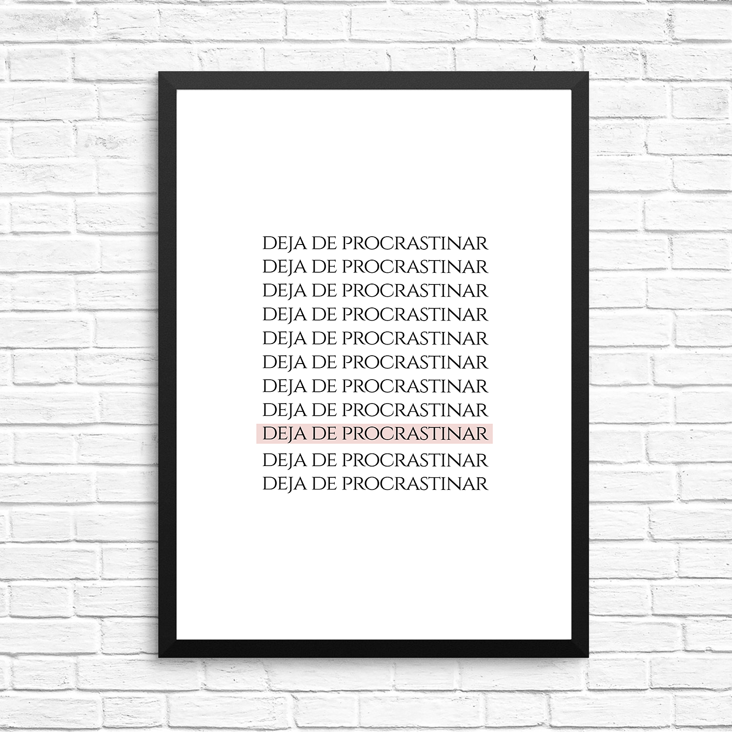 Cuadro Deja de Procrastinar