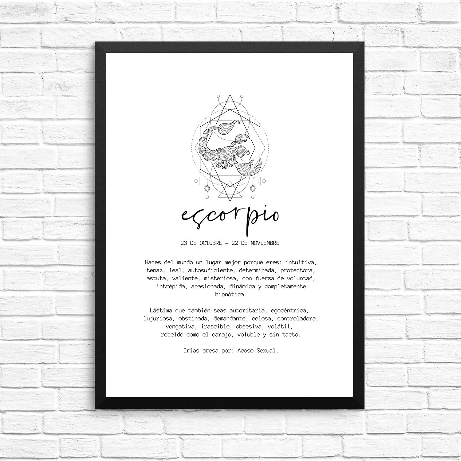 Cuadro Escorpio