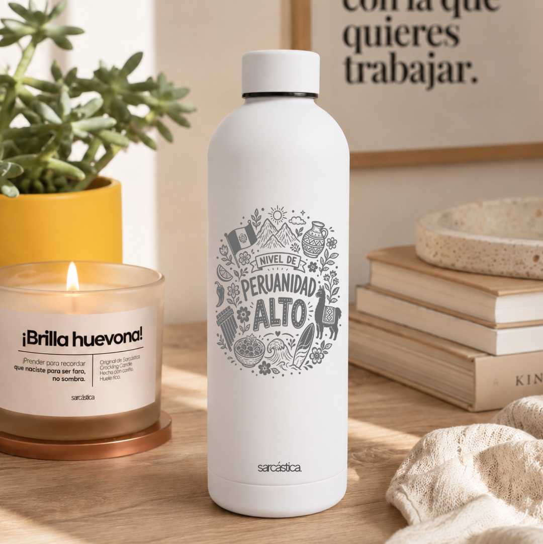 Botella Térmica Velvet: Nivel de Peruanidad alto