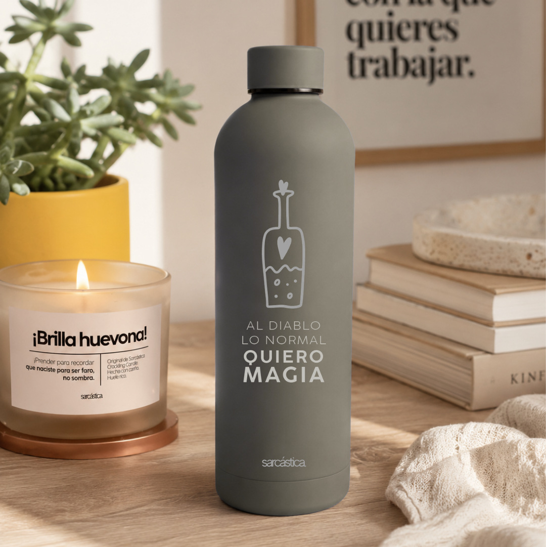 Botella Térmica Velvet: Al diablo lo normal quiero magia
