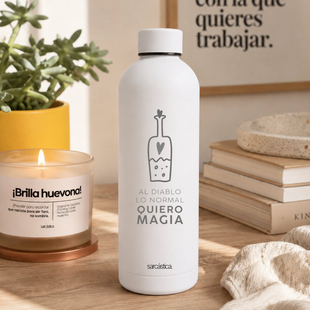 Botella Térmica Velvet: Al diablo lo normal quiero magia